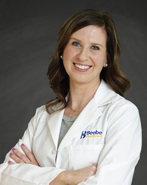 Katie Johnson, DO, is an in-hospital physician and Medical Director of Palliative Care at Beebe Healthcare.